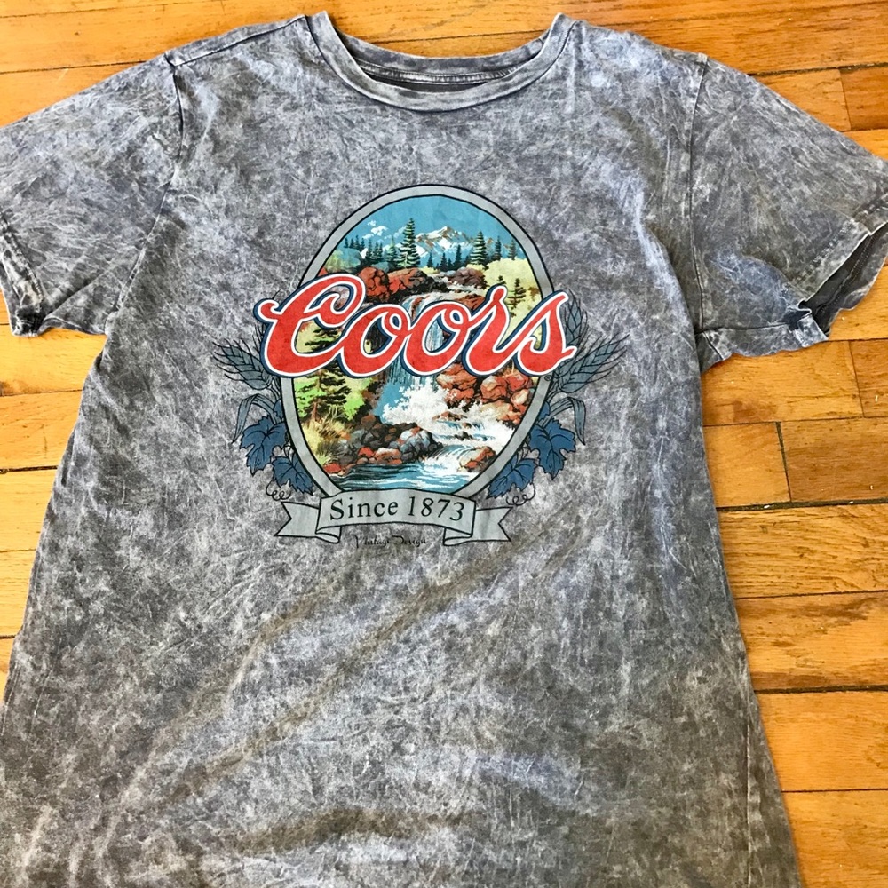 Coors acid wash comfy tee